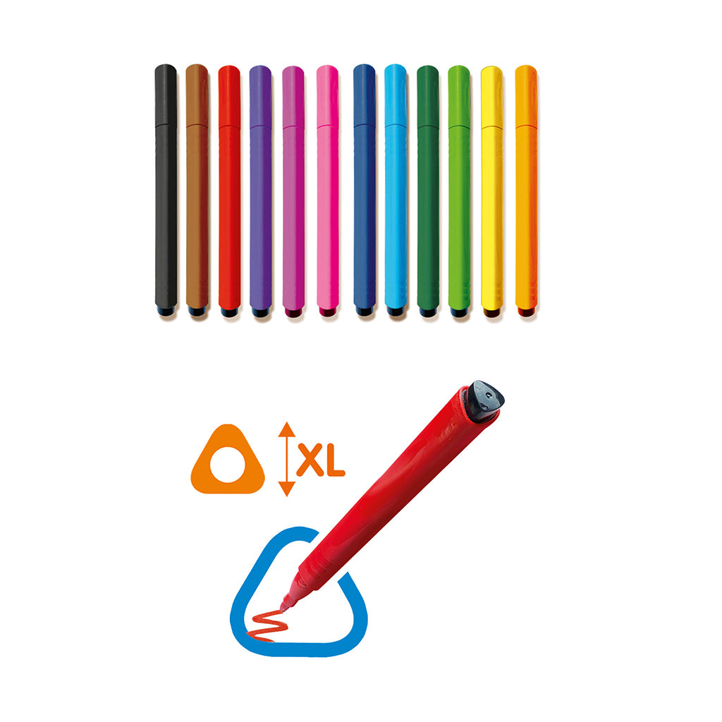 SES Creative Tuscher med triangulärt grepp