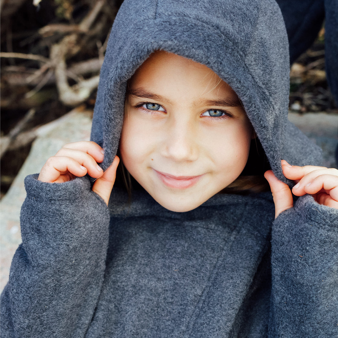 Karmameju overall för barn, fleece - stl. 3-10 år