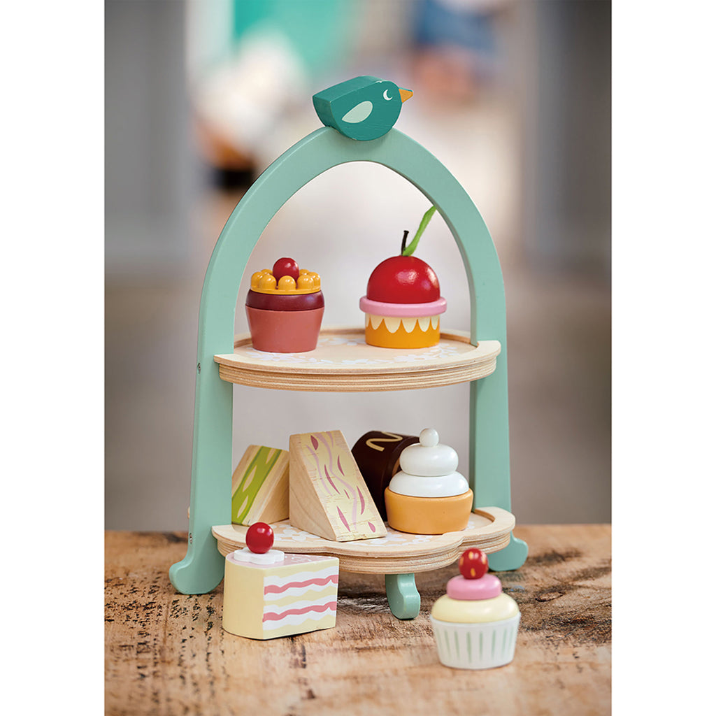 Tender Leaf, Trämatsleksak, Snacksställ - Birdie