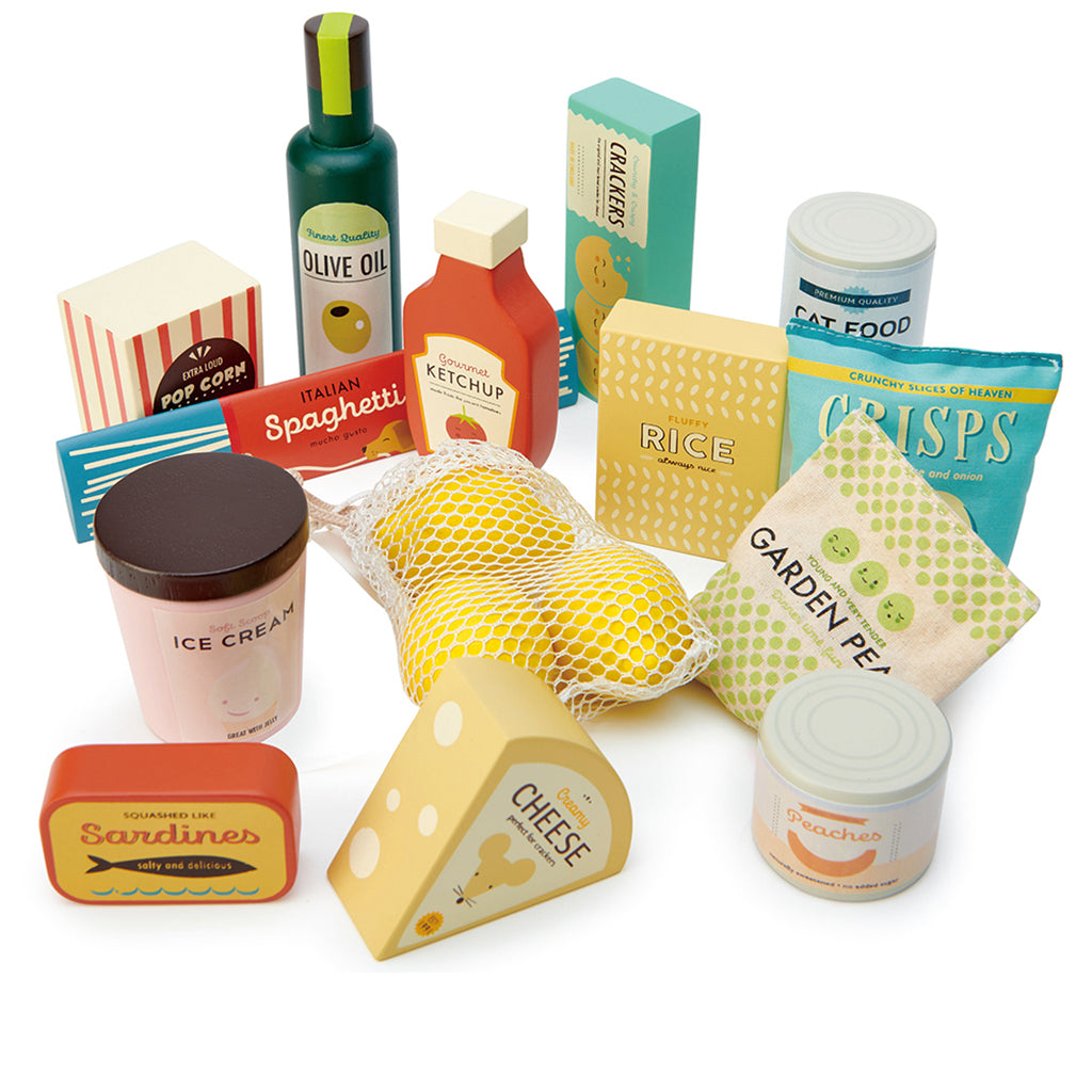 Tender Leaf, Träleksaker - Livsmedelsprodukter