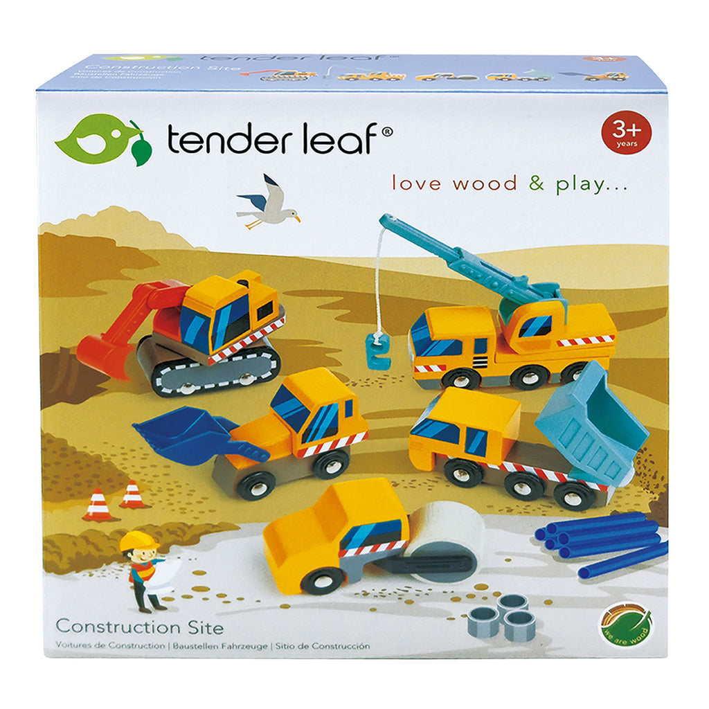 Tender Leaf, 5 arbetsfordon - Byggarbetsplats