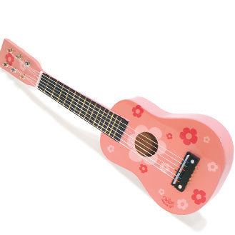 Vilac guitar i træ, lyserød