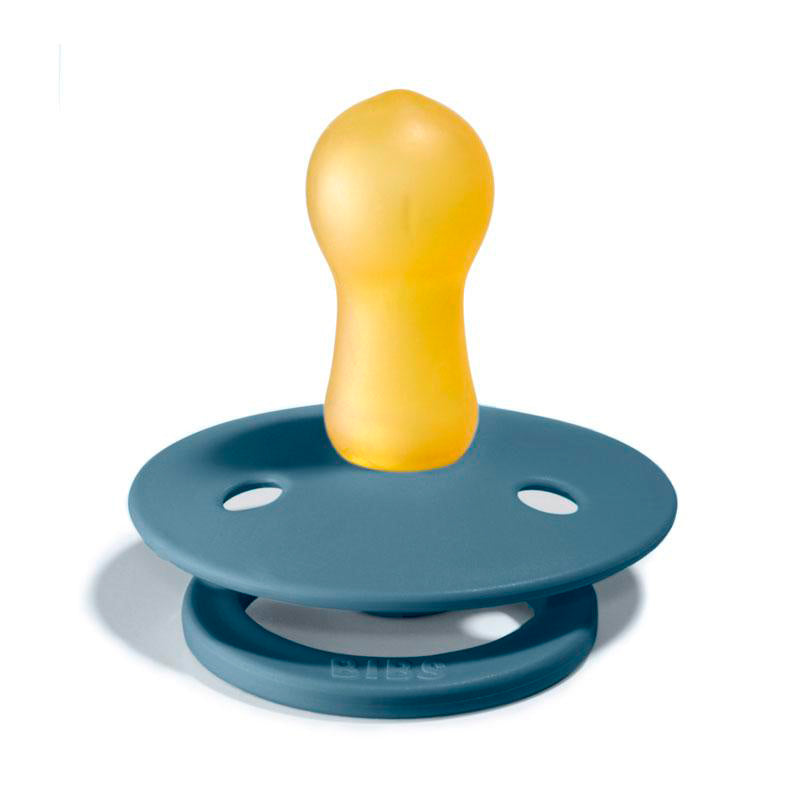 Bibs 2-pack, nappar i naturgummi, str. 2 - Deep space/Petrol