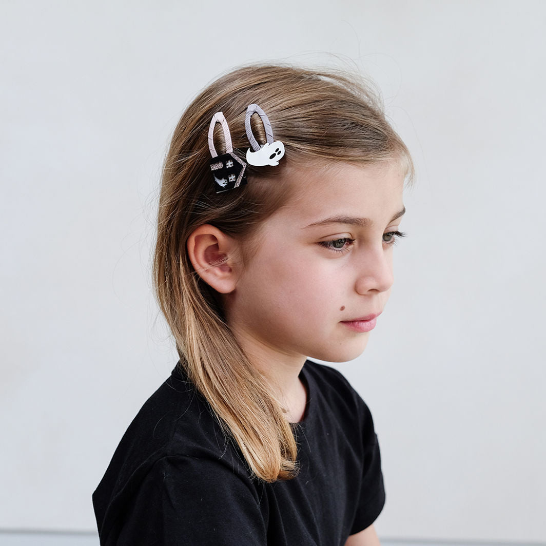 Mimi & Lula - 4 hårspännen - Haunted House Halloween