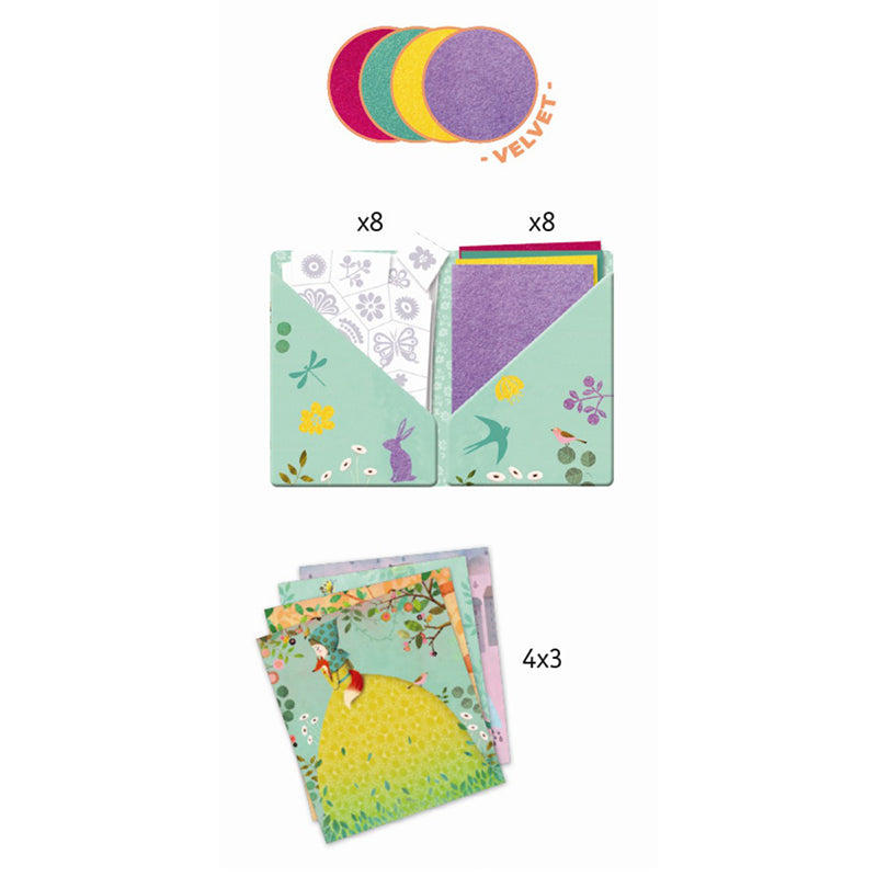 Djeco transferbilder, Artistic Patch - Fina flickor