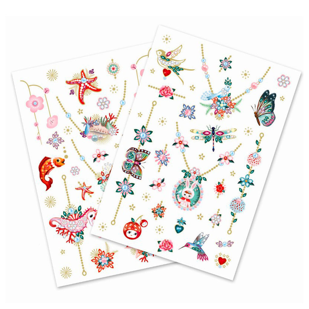 Djeco tatoveringer, Fionas smykker 2 ark