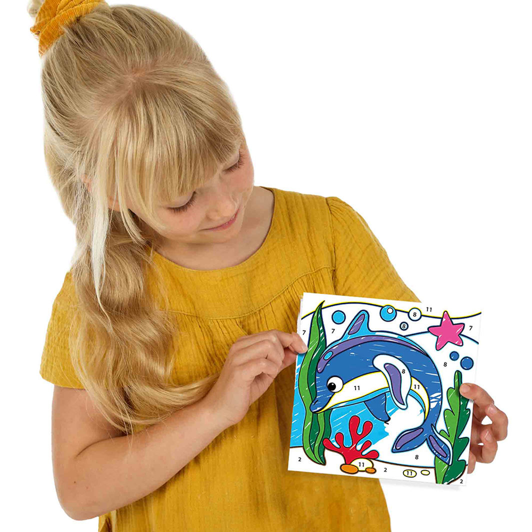 SES Creative Måla efter nummer, Tuscher med trekantigt grepp