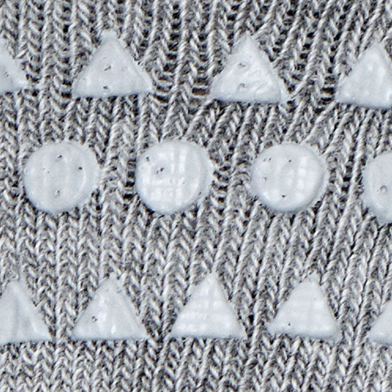 GoBabyGo halkfria strumpor med gummidubb, gråmelerade