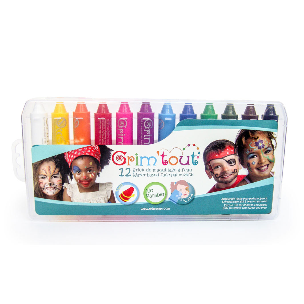 Ansigtsmaling, parabenefri - pakke m 12 stk