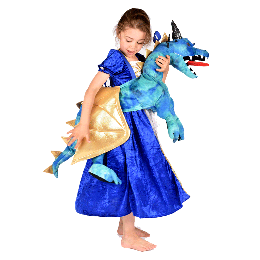 Den goda Fen dyrekostume, Ride-on drage - 3-8 år