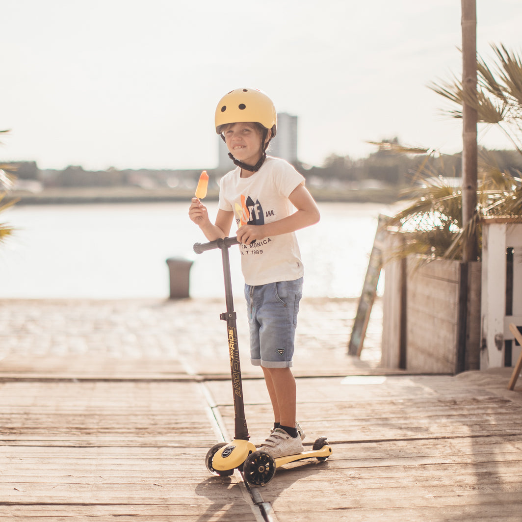 Scoot and Ride Highway Kick 3, sparkcykel - LED Lemon