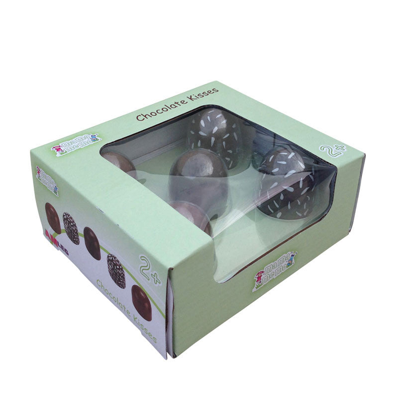 MaMaMeMo leksaksmat i trä, 5 gräddbollar i ask