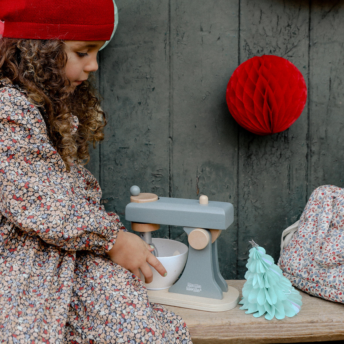 MaMaMeMo mixer med tillbehör - Emerald green