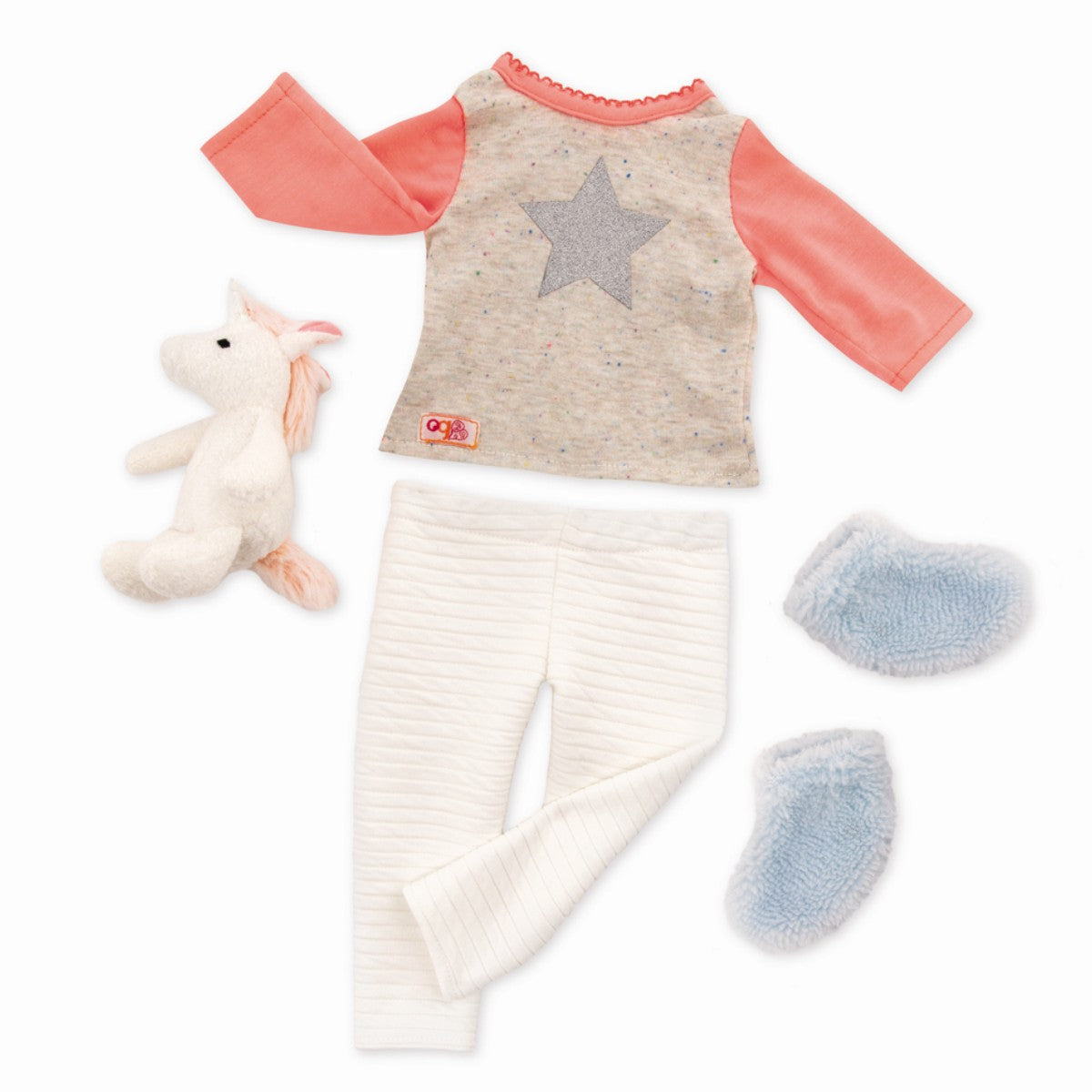 Our Generation dockkläder, Pyjamas med enhörning