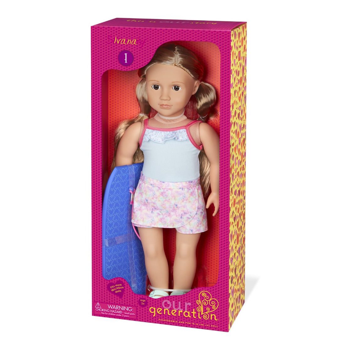 Our Generation docka Ivana med surfbräda - 46 cm