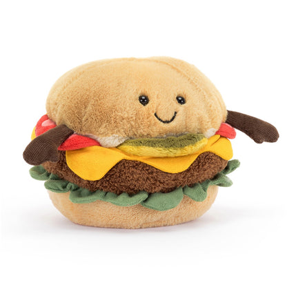 Jellycat gosedjur, Amuseable Burger - 11 cm