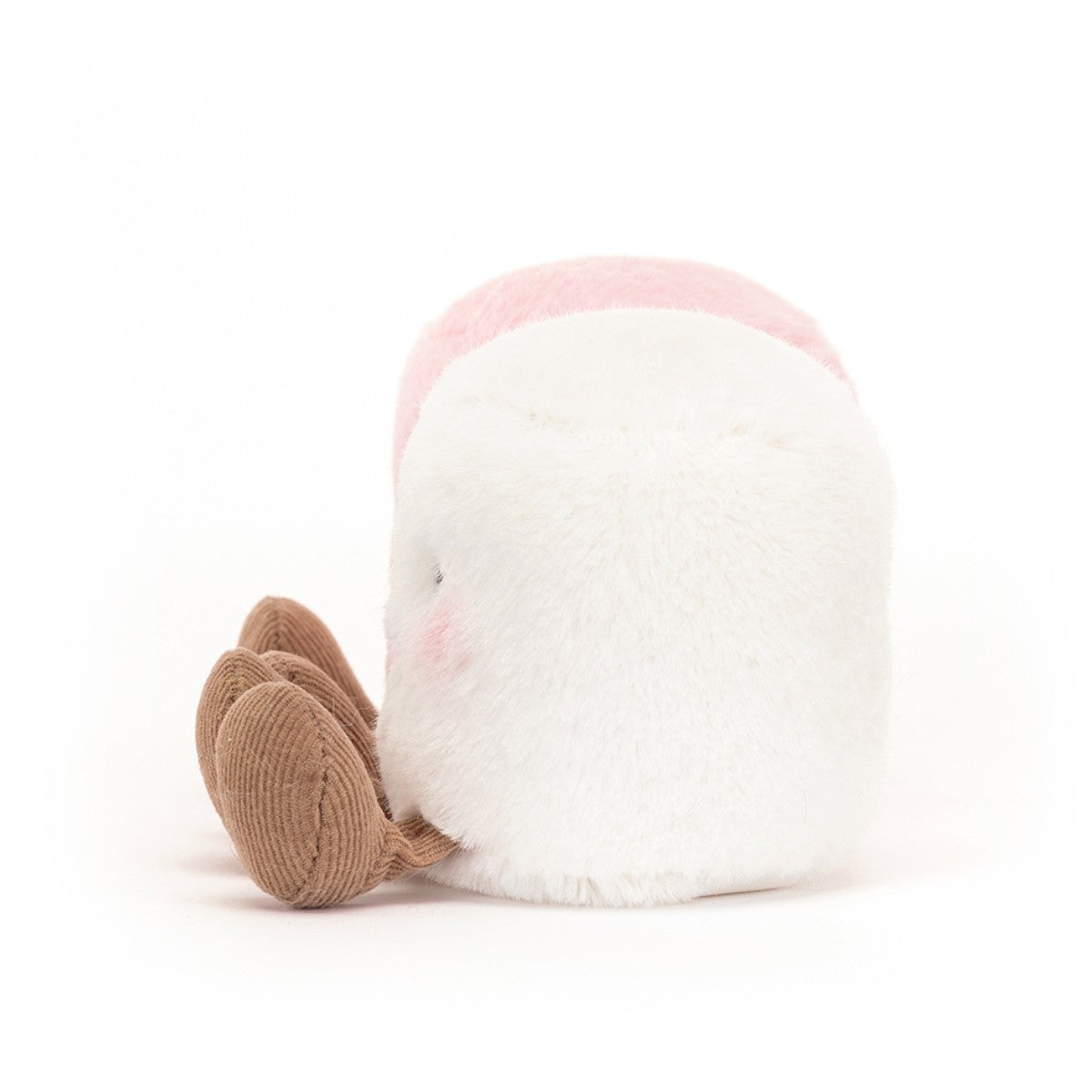 Jellycat gosedjur, Amuseable Fun, Amuseable vit och rosa marshmallow - 15 cm