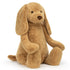 Jellycat bamse, Bashful Toffee hund, virkelig stor hund - 108 cm
