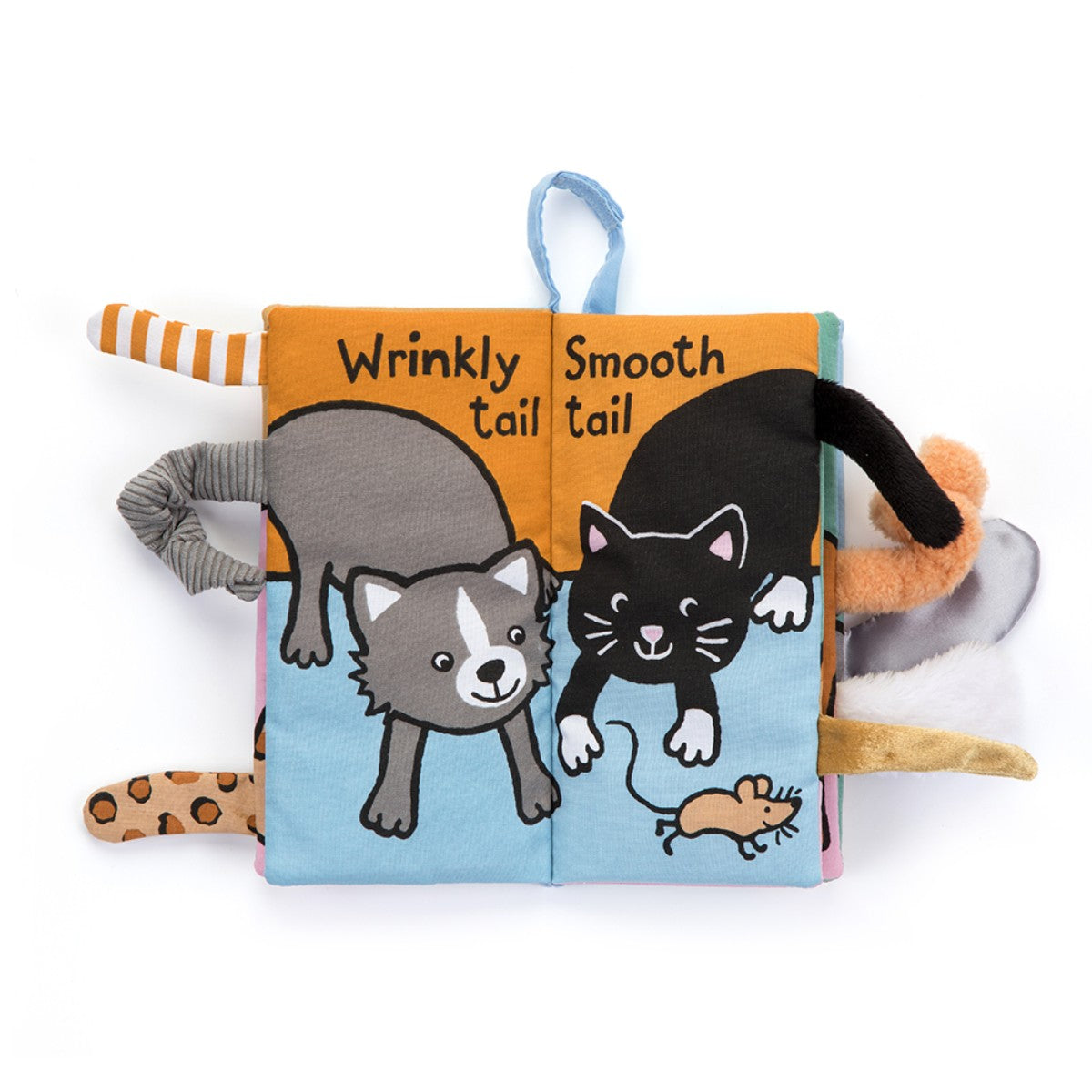 Jellycat aktivitetsbok, svansbok - Kattsvansar