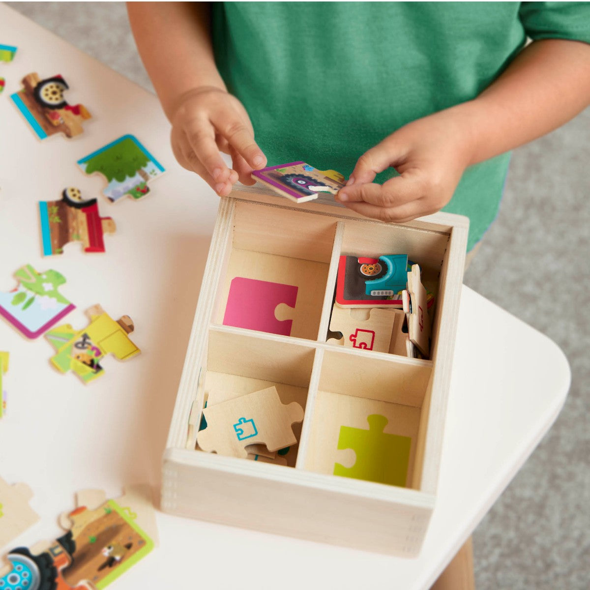 B Toys Pussel, 4-i-1 - Arbetsfordon