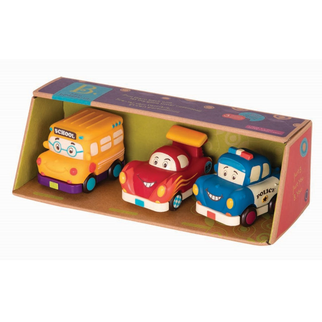 B Toys Mini drag tillbaka bilar