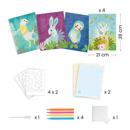 Djeco Kreativ låda, Skapa effekter med vatten