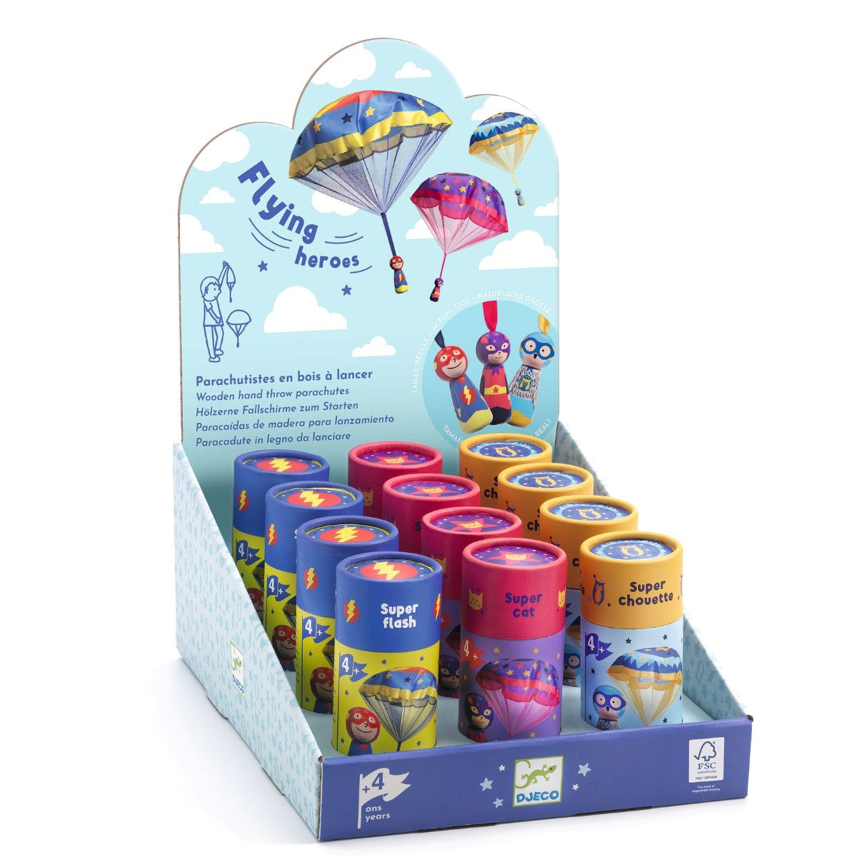 Djeco Fallskärmshoppare, flygande hjältar - ass.