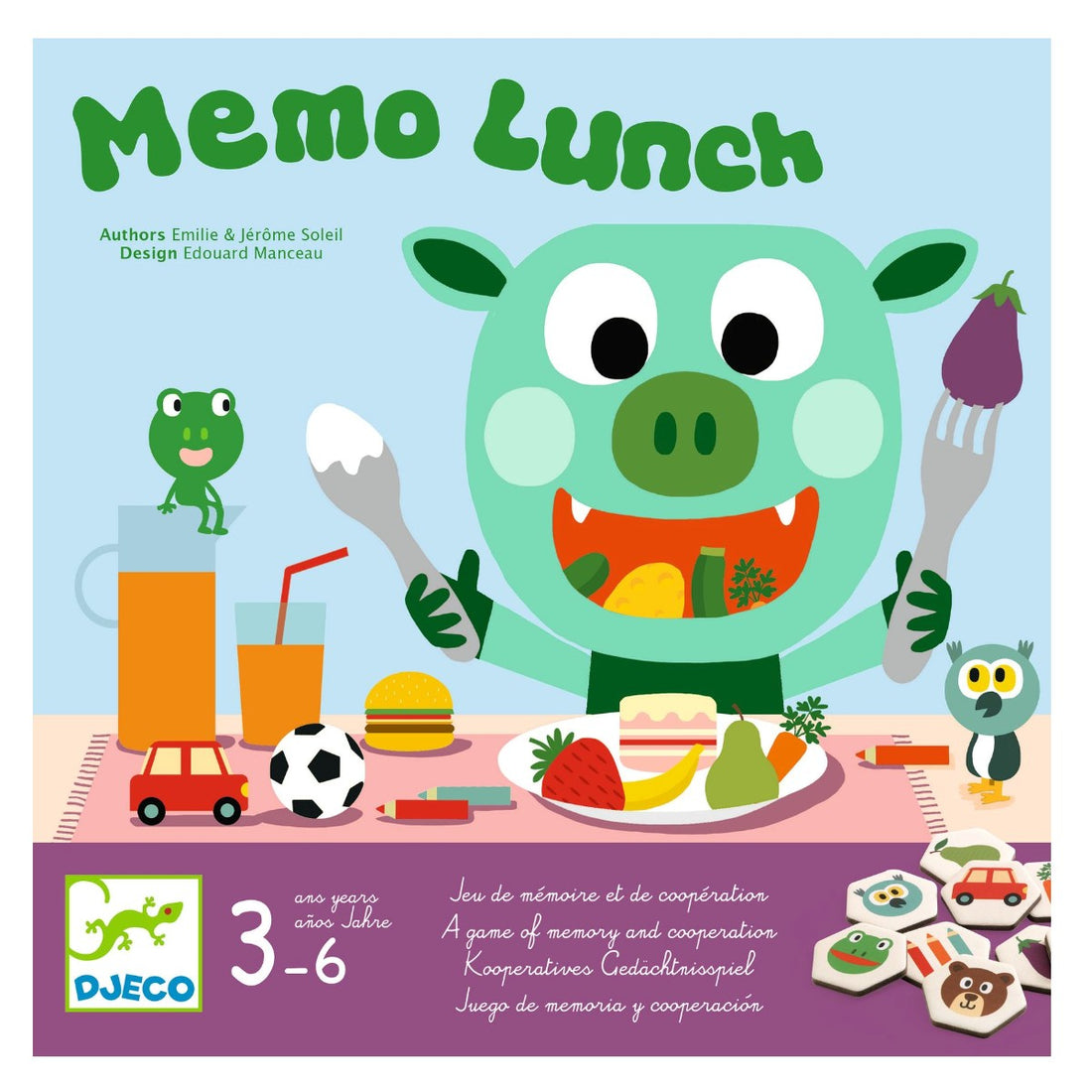 Djeco memoryspel, Memo lunch