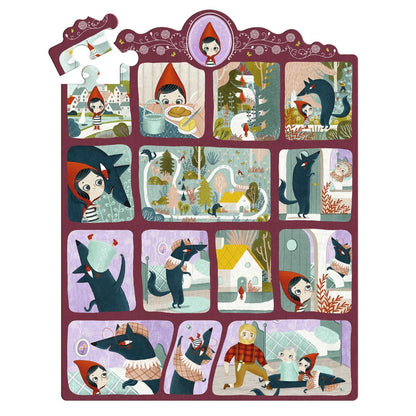 Djeco pussel, Story puzzle, Rödluvan - 35 bitar