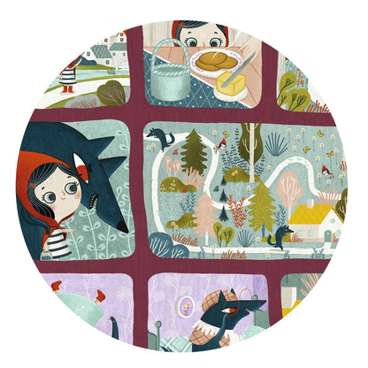 Djeco pussel, Story puzzle, Rödluvan - 35 bitar