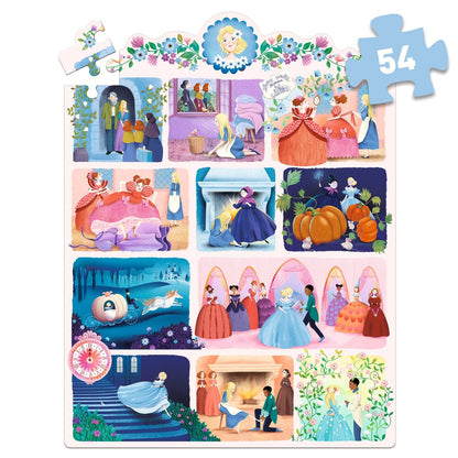 Djeco pussel, Story puzzle, Askungen - 54 bitar