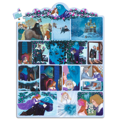 Djeco pussel, Story puzzle, Skönheten och odjuret - 100 bitar