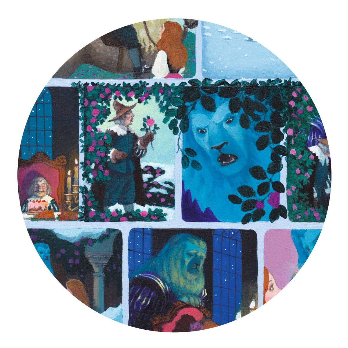 Djeco pussel, Story puzzle, Skönheten och odjuret - 100 bitar