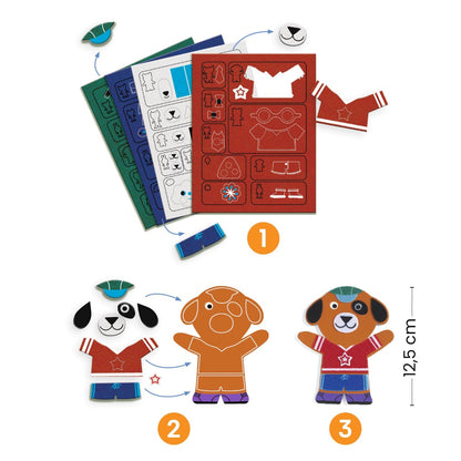 Djeco DIY Magneter, Funky familj