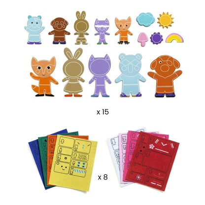 Djeco DIY Magneter, Funky familj