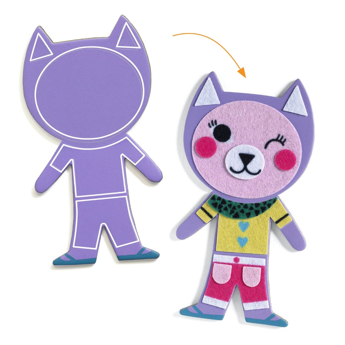 Djeco DIY Magneter, Funky familj