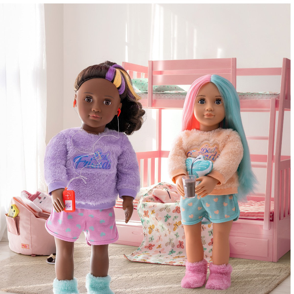 Our Generation docktillbehör, Våningssäng med fjärilar