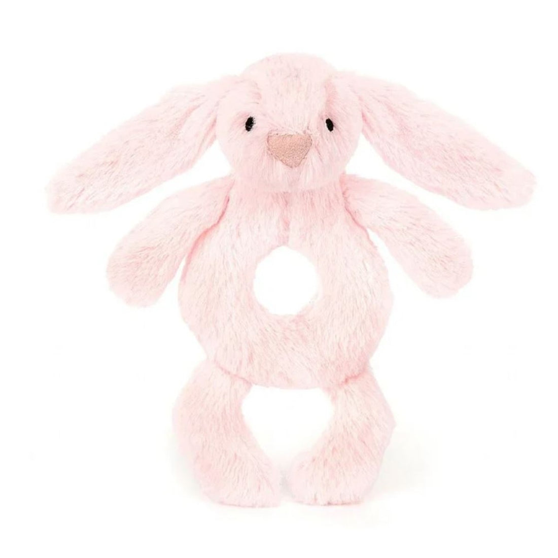 Baby Jellycat ringrassel, Bashful kanin - Ljusrosa
