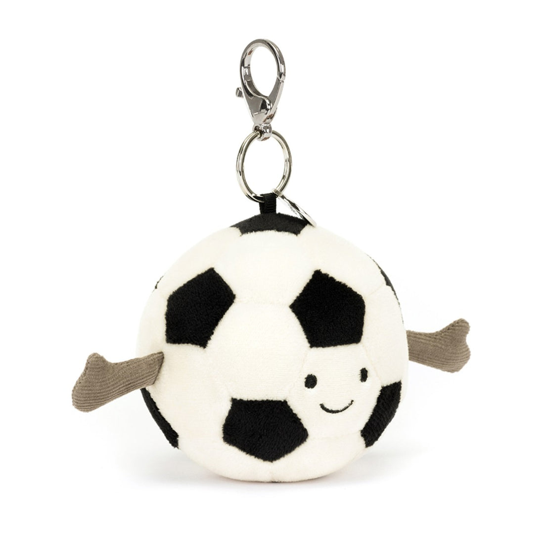 Jellycat nyckelring, Fun, Amuseables Sports fotbollsberlock - 16 cm