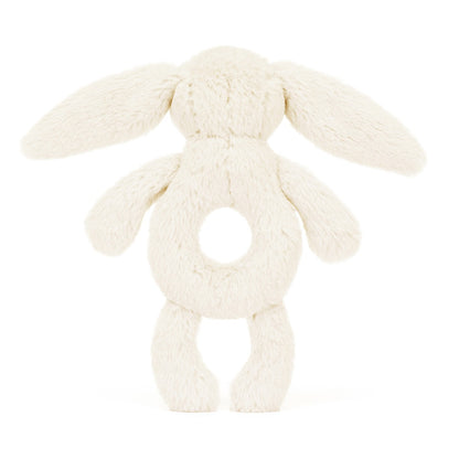 Baby Jellycat ringrassel, Kanin, cream - 15 cm
