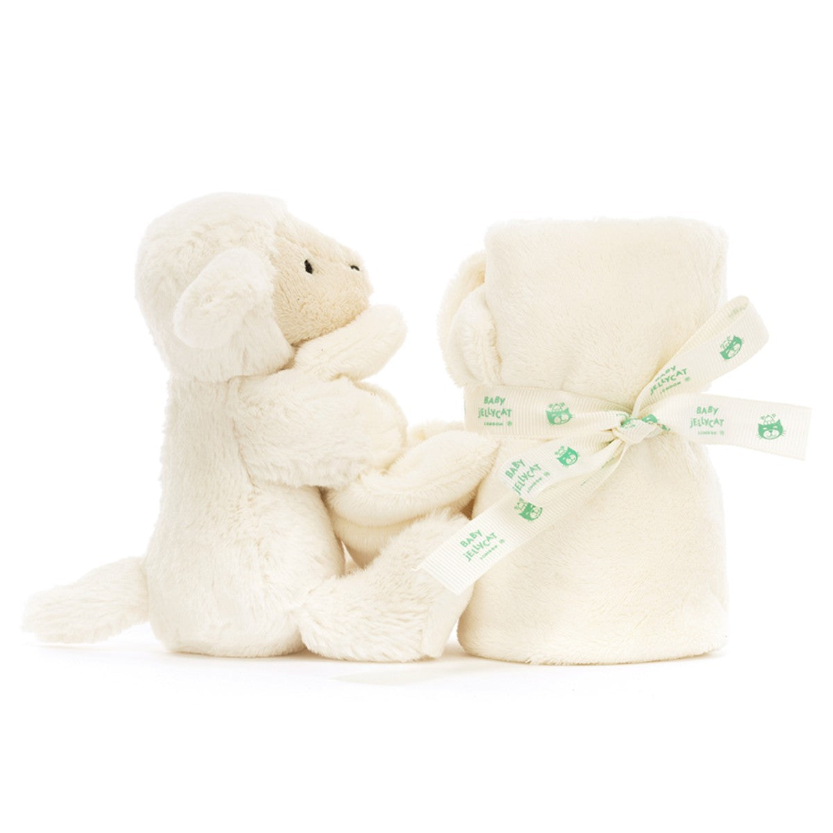 Baby Jellycat gosedjur, Bashful snuttefilt - Lam