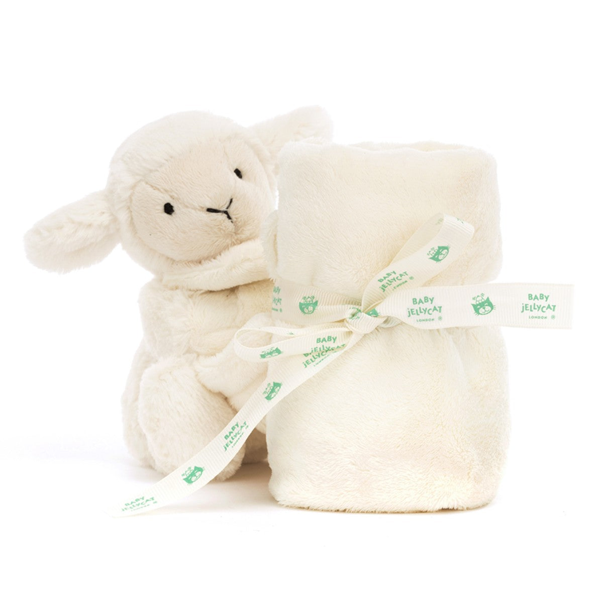 Baby Jellycat gosedjur, Bashful snuttefilt - Lam