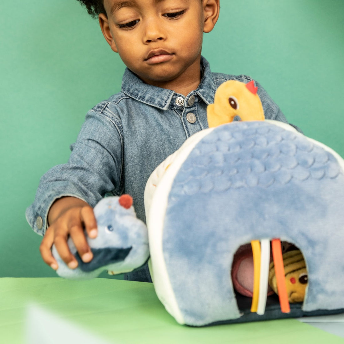 Lilliputiens Jules hus med 4 skramlor