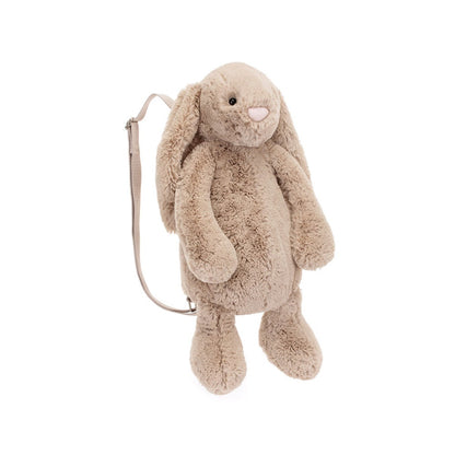 Jellycat gosedjur, Bashful kanin, Beige ryggsäck - 32 cm