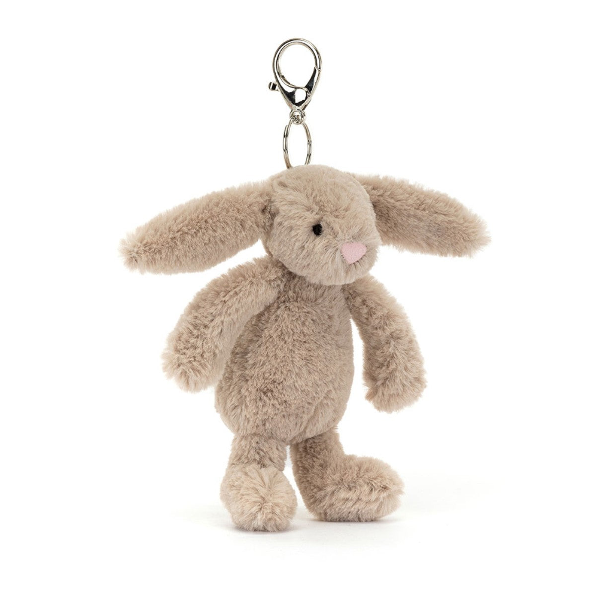 Jellycat nyckelring, Bashful hänge för väskan - Beige kanin