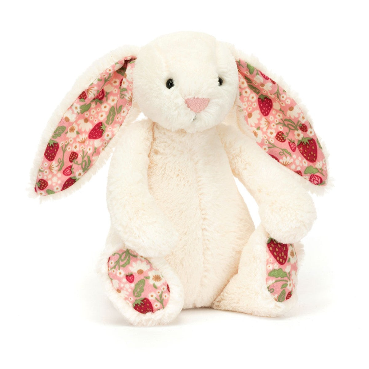 Jellycat mjukisdjur, Bashful Mini Strawberry kanin - 18 cm