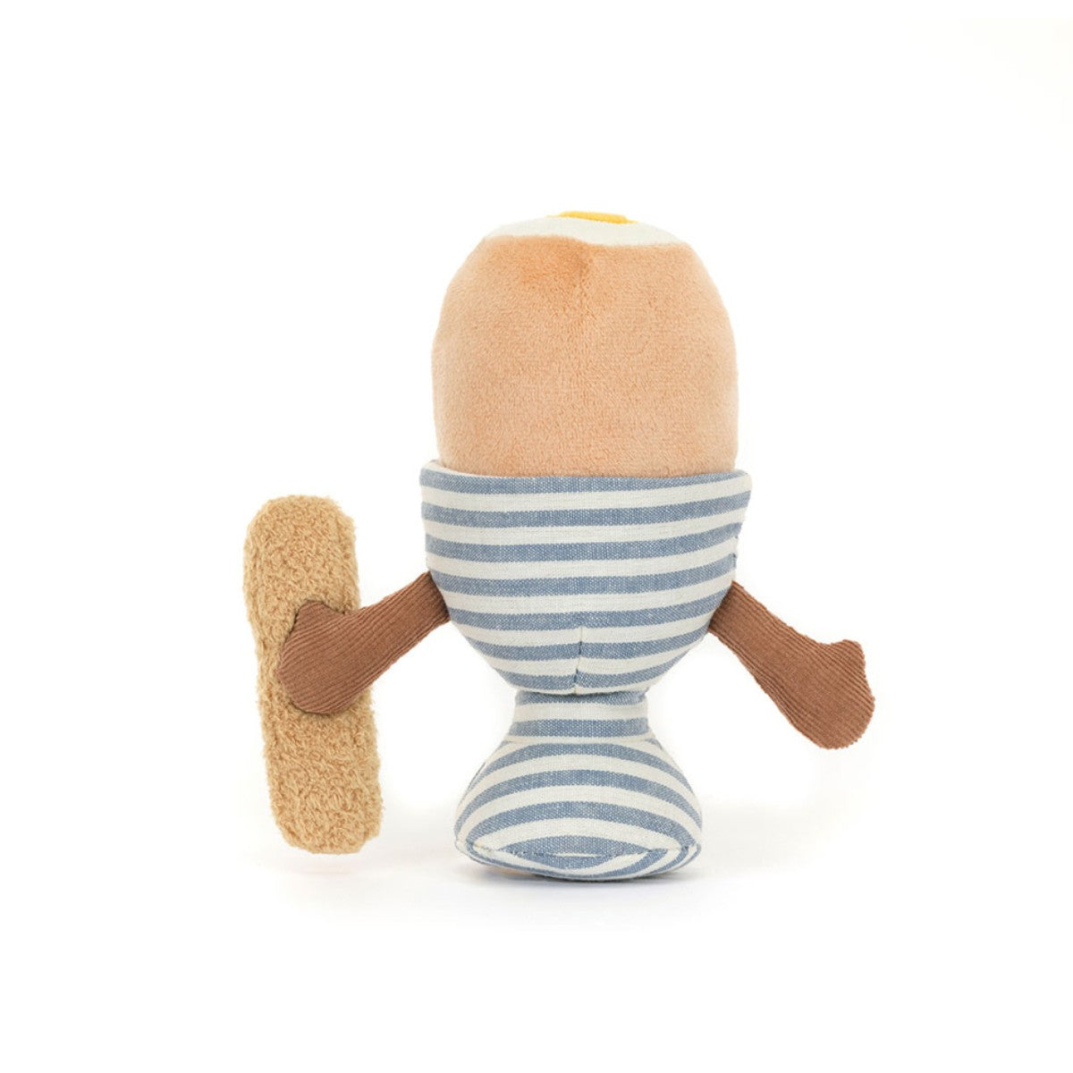 Jellycat mjukisdjur, Amuseable ägg, Löskokt ägg med bröd - 16 cm