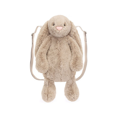 Jellycat gosedjur, Bashful kanin, Beige ryggsäck - 32 cm