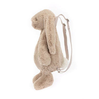 Jellycat gosedjur, Bashful kanin, Beige ryggsäck - 32 cm
