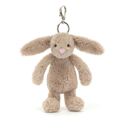 Jellycat nyckelring, Bashful hänge för väskan - Beige kanin